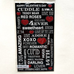 Sticko Valentine’s Day Stickers Scrapbooking Collage Journal Cards