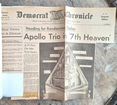 Apollo Missions ~1968/1969 Scrapbook~ Lunar Moon 7 8 9 10 Newspaper Clippings
