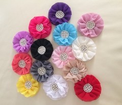 DIY LARGE Parisian Chiffon Flower with Pearl & Rhinestone Embellishment