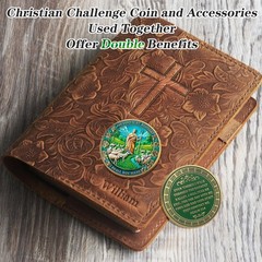 The Lord is My Shepherd Christian Challenge Coin – Psalm 23:4 Religious Jesus…