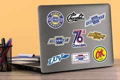 CHEVROLET BRANDING VARIETY DIE CUT VINYL 50 CT STICKER PACK