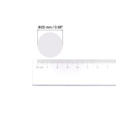 Color Sticker Round Label 25mm for Office Marker White 500 Per Roll Pack of 2