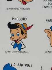 Disney Hallmark Seals Vintage 1960s Mickey Minnie Pluto Goofy 8 characters