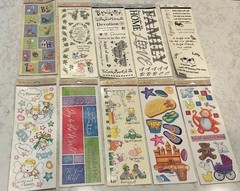 NEW, HUGE LOT OF 10 MISS ELIZABETH’S TWO-SIDED STICKER SHEETS- GREAT PRICE!