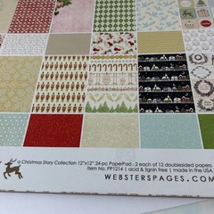 a Christmas Story Collection Websters Pages 24 pc 2 ea/12 Double Sided #PP1214
