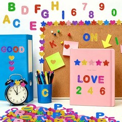Huimdery Glitter Foam Letter Stickers 16 Colors