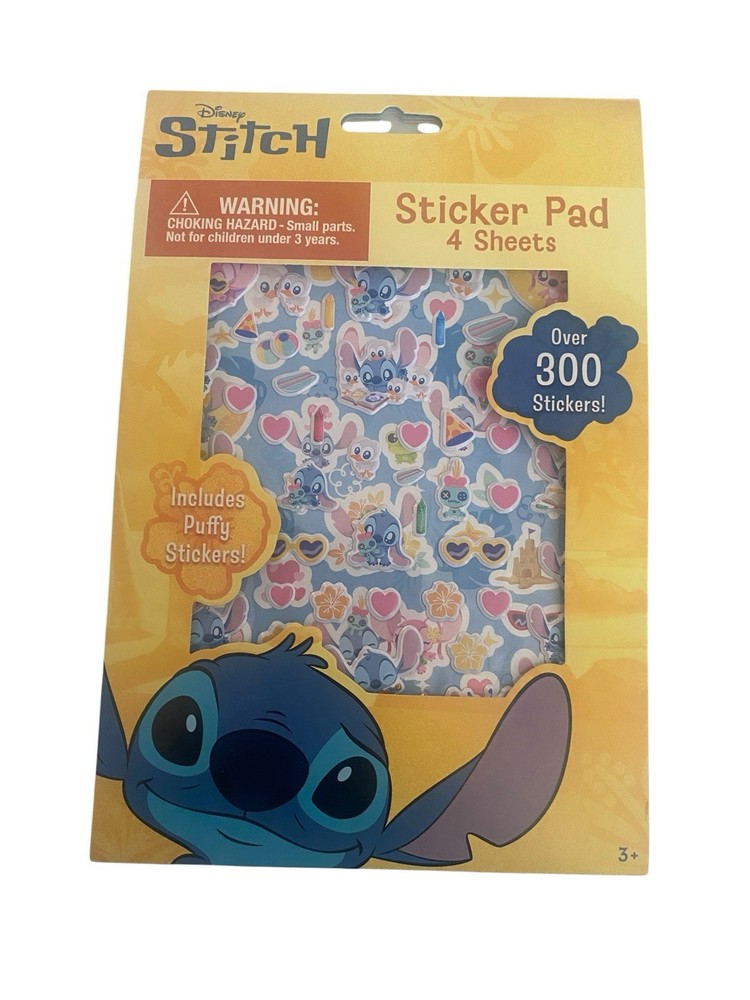 Disney Stitch Sticker Pad by Innovative Designs 300+ Sticker, 4 Pages