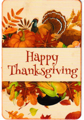 Junk Journal Art Cards, Happy Thanksgiving, 12 pcs, 4″ x 6″