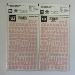 Making Memories Creative Letters Scrapbooking – 7/16″ Dot Pastel Pink