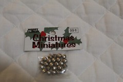 funHobby Lobby Christmas Miniatures «Silver Metallic Jingle Bells 24pcs»