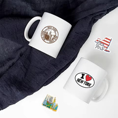50 PCS New York Travel World Stickers NYC City Stickers Vintage Waterproof Vinyl