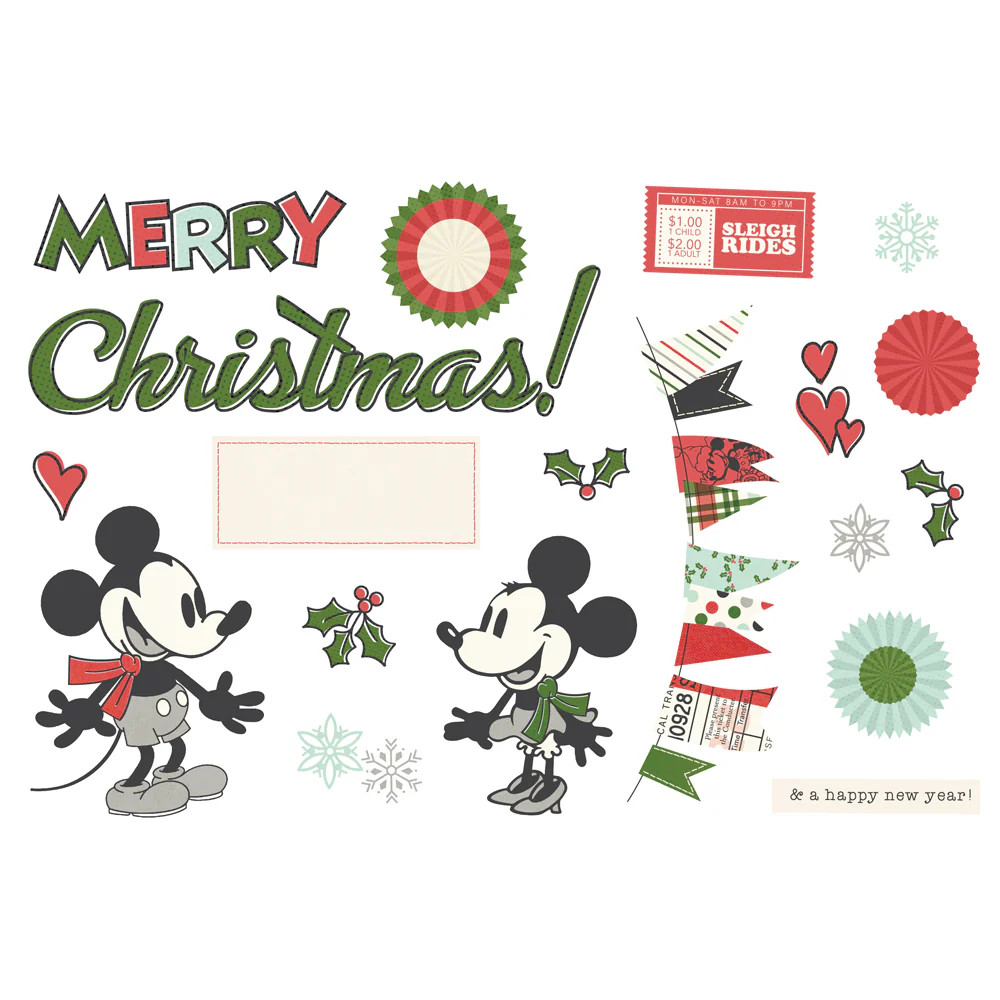 Simple Stories – Say Cheese Classic Mouse Christmas – Page Pieces, 25214