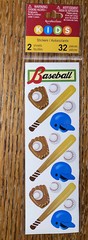 Lot Of 2 Recollections KIDS Baseball Title Ball Repeats Bat Mitt Helmet Stickers