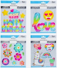 Shine Bright Sticker Bundle – Kid Cartoons Video Game Themes Mix Shape & Sizes