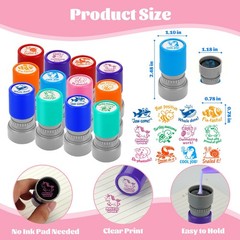 12Pcs Animal Teacher Stamps for Classroom, Teacher Appreciation Gifts, Self I…