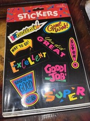 Water Damage See Pics Motivational Stickers Gibson Greetings Neon Teacher Class