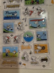 Peanuts Snoopy Soft Plastic Stickers