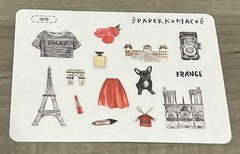 NEW Paper Kuma Co FRANCE Sticker Sheet PaperKumaCo Stickers