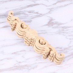 4 PCS Wood Appliques Door Wood Appliques Cabinets Applique Frame Corner Molding