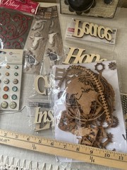 Large Lot Emphera Embellishments, Metal, Wood and More 12 New