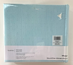 Blue Polka Dot Recollections Photo Album 9 x 8.75 in 100 pages Holds 200 4×6