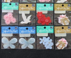 Lot of 19 JOLEE’S Stickers Floral Wedding Butterfly Kite Gifts – Scrapbook Card