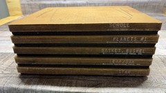 Ellison AccuCut Scroll Planets Star Leaf Basket Die Cuts Lot Of (5) 12”x 10”