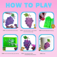 Vibrant 80 Pcs Diamond Stickers for Kids Fun Art Craft Kit for All Seasons