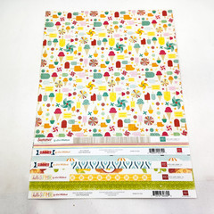 Echo Park Scrapbook Paper Lot 12×12 Summer By Lori Whitlock 5 Sheets