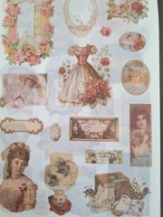 50 Pgs Vintage Series Washi Stickerbook 30 Pgs Stickers 20 Pgs Ephemera