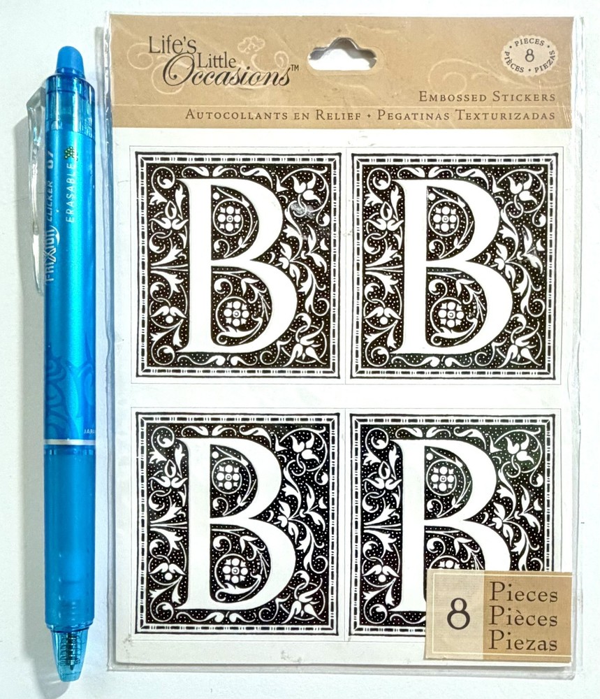 Letter B Stickers Scrapbooking Card Journal Planner Life’s Little Occasions