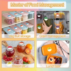 7 Days of The Week Labels 1 Inch Color Coding Food Rotation Labels Self Adhe…