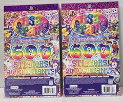 NEW Lisa Frank Sticker Book 600 Stickers/5 sheets per booklet Bendon – LOT of 2