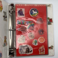 Vtg 1980s Small World Sticker Book Sanrio Scratch Sniff Hello Kitty 10 Pgs Album