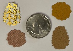 FOREST TREE Die-Cuts(10pc) Pinecone•Yard•Evergreen•Outside•Card Making•Scrapbook