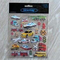 Vehicles Sticker Sheet Sticker King Scrapbooking Cars Buses Trucks