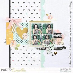Heidi Swapp, Hello Beautiful, Love, Arrows, Chipboard Embellishments, Gold Foil