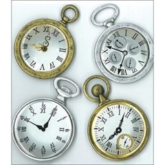 JOLEE’S BOUTIQUE DIMENSIONAL STICKER – VINTAGE POCKET WATCHES