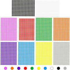 1/4″ Small Colored Dot Stickers 3/8″ & 1/2″ round Circle Stickers Tiny 10 Colors