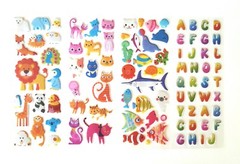 48 Sheet Kids Toddler Girl/Boy Fun Puffy Stickers Pack DIY Stickers Party Favors