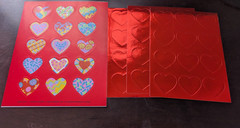 Vintage Valentines Stickers Bulk lot 23 sheets Hallmark 3M AGC Trend great condi