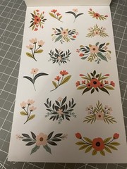 Amber Plans Her Day Doodled Florals Sticker Book 857 Planner Stickers 30 Pgs