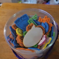 vintage Nickelodeon 3D foam stickers SpongeBob Arnold Fairy Oddparents 2004