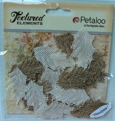 BURLAP Natural & Ivory Jute Fabric Mix – 24 LEAVES 2 x 4cm Petaloo JRBck