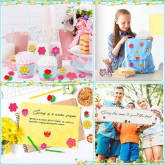 Spring Flower Foam Stickers 300Pcs Self Adhesive Kids DIY Party Craft Decor | 30