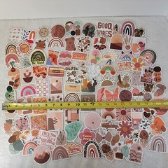 Motivational Good Vibes 100 Stickers Earth Tones Rainbows Positive Feel Good