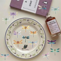 50PCS Dragonfly Stickers PET Transparent Stickers Nature Decals Waterproof Decor