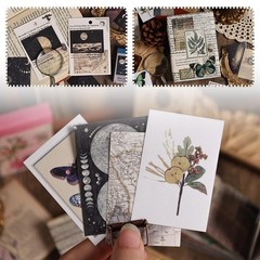 Npcswxq 300Pcs Washi Scrapbook Supplies Sticker Set,Nature Vintage Scrapbooki…