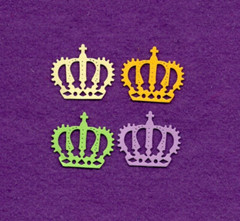 CROWN # 9 die cuts scrapbook cards