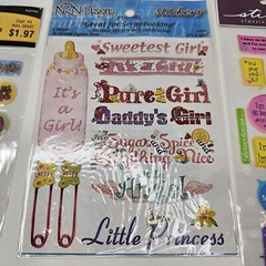 Vintage Girl Baby Shower Scrapbooking Crafting Stickers Mixed Lot Of 11 New